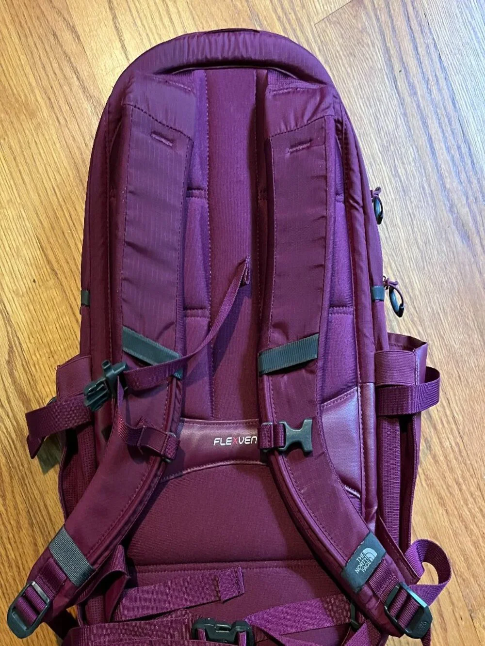 The North Face Recon 30L Luxe Backpack - Plum/Burgundy with Rose Gold Accents